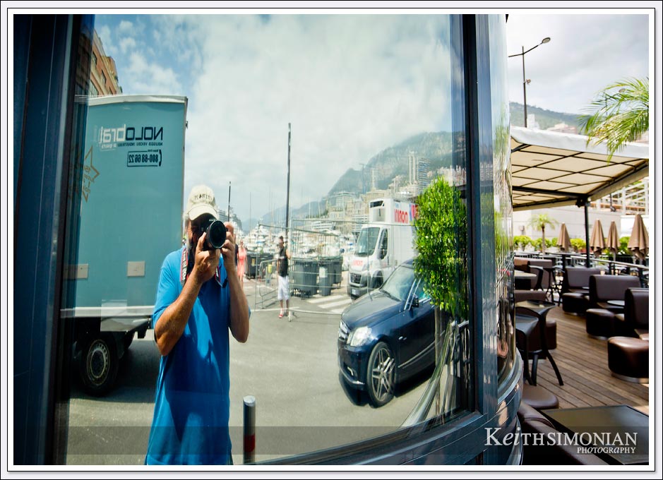 The great photographers always take a photo of their reflection while in Monte Carlo. 