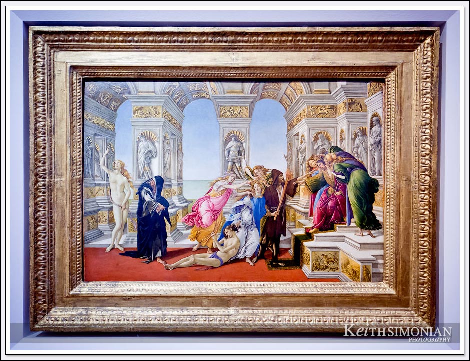 Sandro Botticelli - The Slander of Apelles - The Calumny of Apelles - 1494 - Uffizi Gallery - Florence Italy