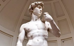 Maybe the greatest statue in the world, Michelangelo’s David.