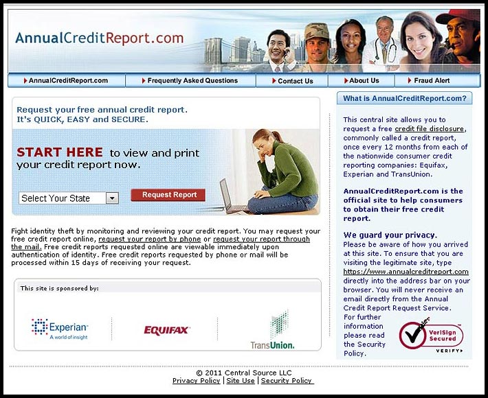 annualcreditreport.com website