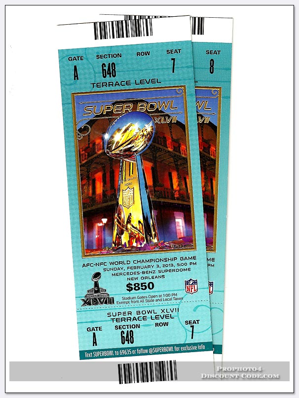 Photo of 2013 Super Bowl Tickets