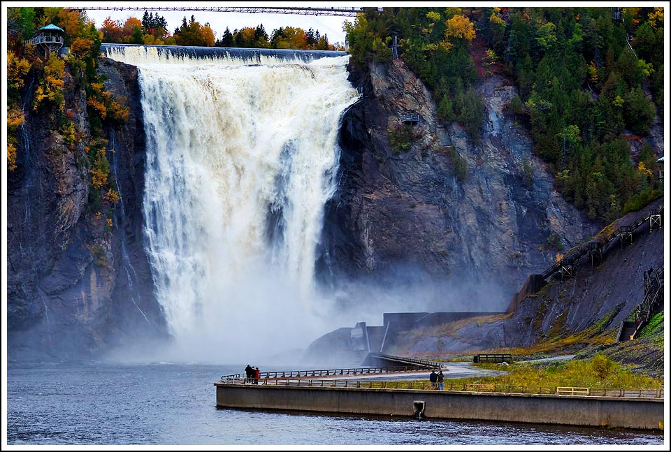 Montmorency Falls near Quebec City Canada - After Photo.