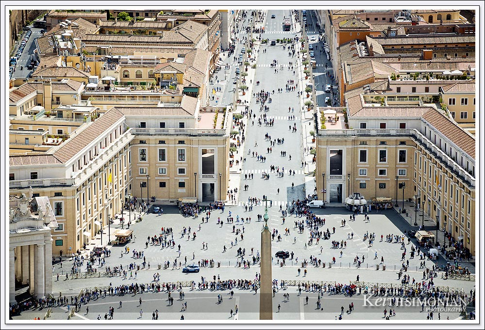View from Vatican Dome using 80 to 200 Canon zoom lens at 135mm.