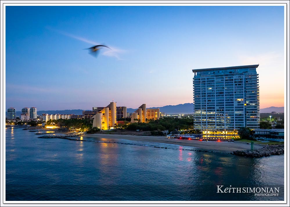 Early morning arrival in Puerto Vallarta, Mexico.